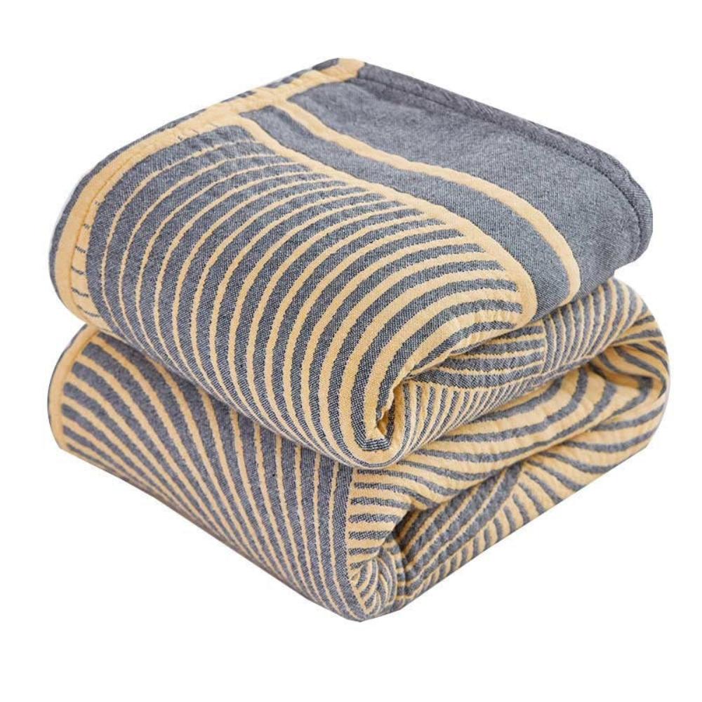 Lightweight Breathable Reversible Cotton Muslin Blanket