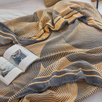 Lightweight Breathable Reversible Cotton Muslin Blanket