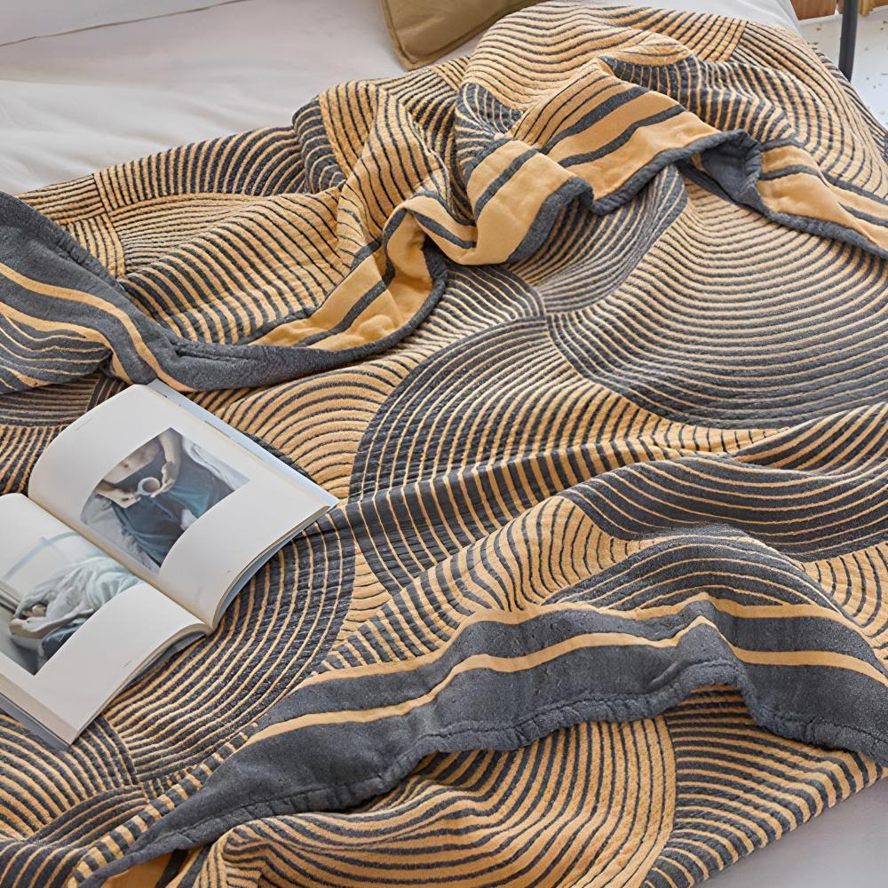 Lightweight Breathable Reversible Cotton Muslin Blanket