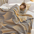 Lightweight Breathable Reversible Cotton Muslin Blanket