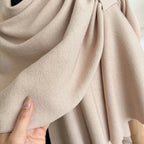 Lightweight Draped Microfiber Shawl Coat
