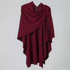 Lightweight Draped Microfiber Shawl Coat