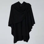 Lightweight Draped Microfiber Shawl Coat