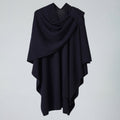 Lightweight Draped Microfiber Shawl Coat