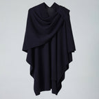 Lightweight Draped Microfiber Shawl Coat