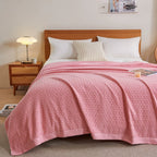 Lightweight Quick-Dry Waffle Cotton Blanket (All-Season)