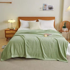 Lightweight Quick-Dry Waffle Cotton Blanket (All-Season)