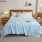 Lightweight Quick-Dry Waffle Cotton Blanket (All-Season)