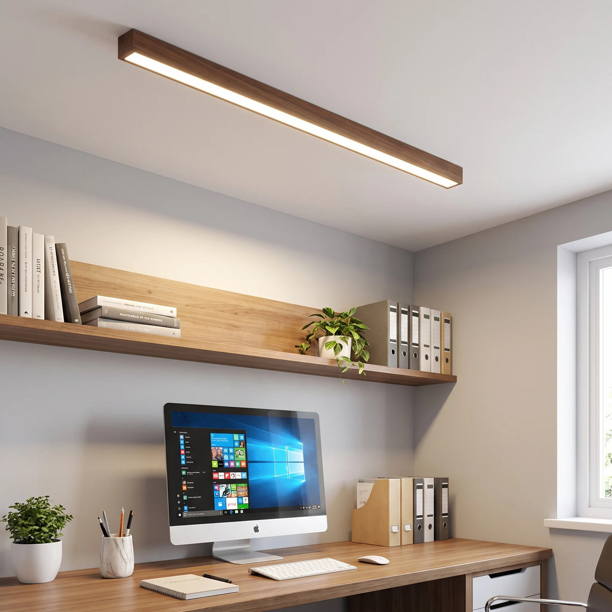 Linear Ceiling Lamp Built-In LED Acrylic Diffuser