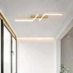 Linear Ceiling Lamp Flush-Mount Dimmable LED