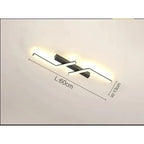 Linear Ceiling Lamp Flush-Mount Dimmable LED