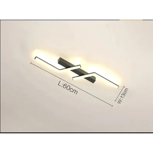 Linear Ceiling Lamp Flush-Mount Dimmable LED