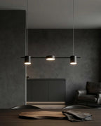 Linear LED Pendant Light Adjustable Height Three-Color Dimmable