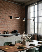 Linear LED Pendant Light Adjustable Height Three-Color Dimmable