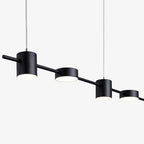 Linear LED Pendant Light Adjustable Height Three-Color Dimmable