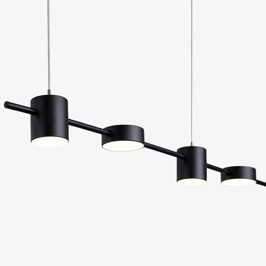 Linear LED Pendant Light Adjustable Height Three-Color Dimmable