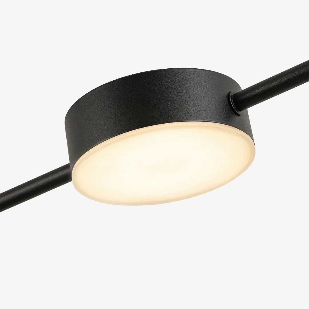Linear LED Pendant Light Adjustable Height Three-Color Dimmable