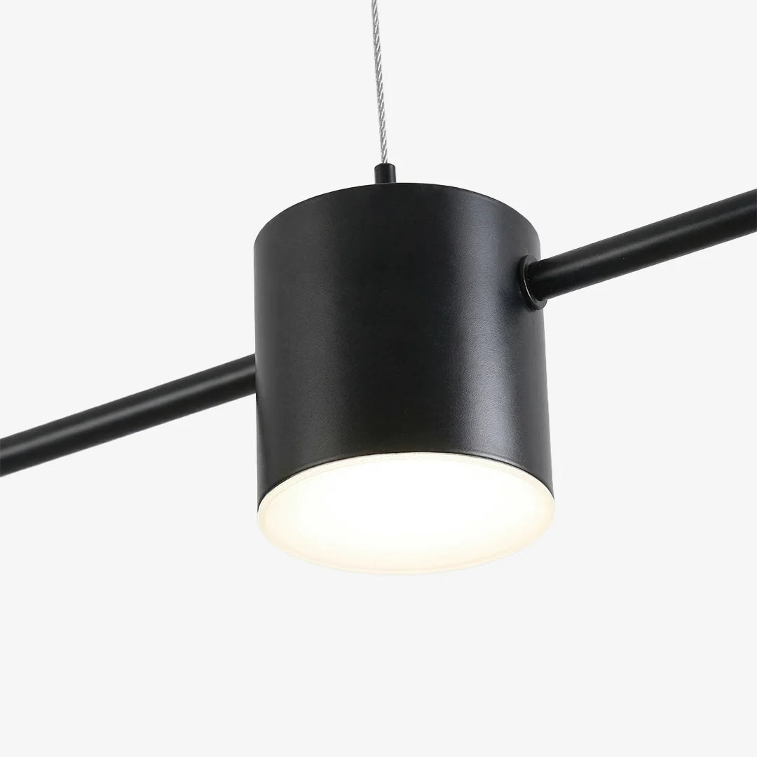Linear LED Pendant Light Adjustable Height Three-Color Dimmable