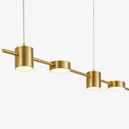 Linear LED Pendant Light Adjustable Height Three-Color Dimmable