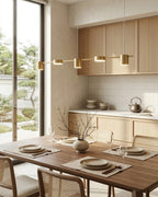 Linear LED Pendant Light Adjustable Height Three-Color Dimmable