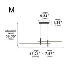 Linear Pendant Light Slim Integrated LED Dimmable