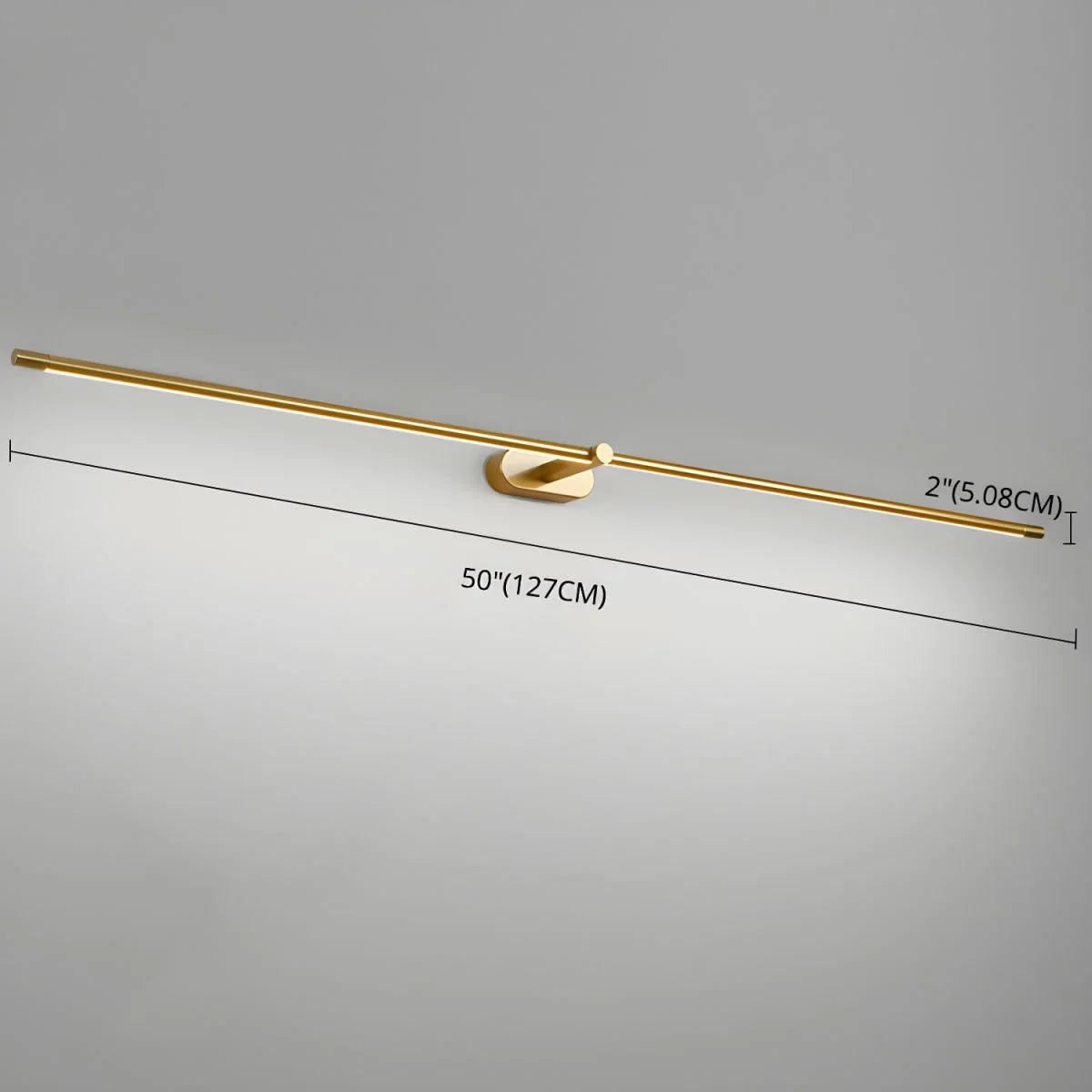 Linear Wall Sconce Battery-Powered Pivoting Warm White LED
