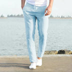 Linen Pants Breathable Lightweight Relaxed Fit