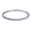 Link Bracelet Geometric Zirconia Adjustable Fit