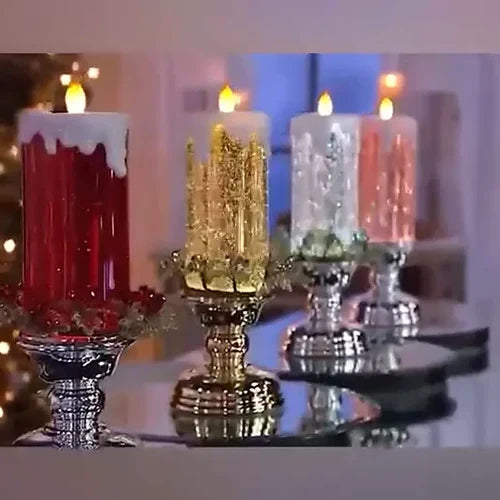 Liquid Motion Candle Color-Changing Spinning Glitter USB & AAA