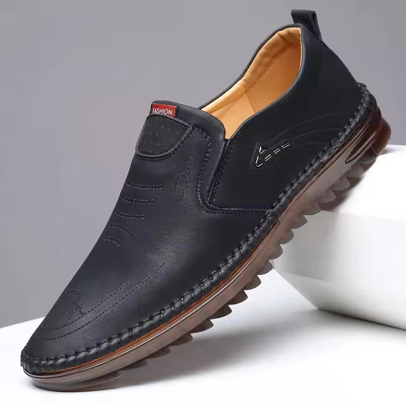 Loafers Orthopedic Support Air-Cushion Sole Leather Upper