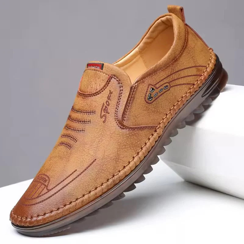 Loafers Orthopedic Support Air-Cushion Sole Leather Upper