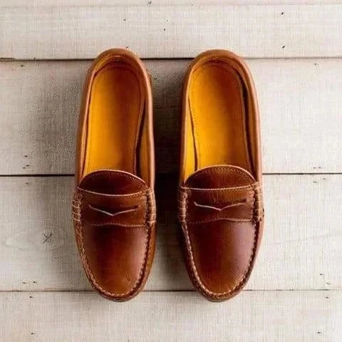 Loafers Slip-On Low Heel Round Toe
