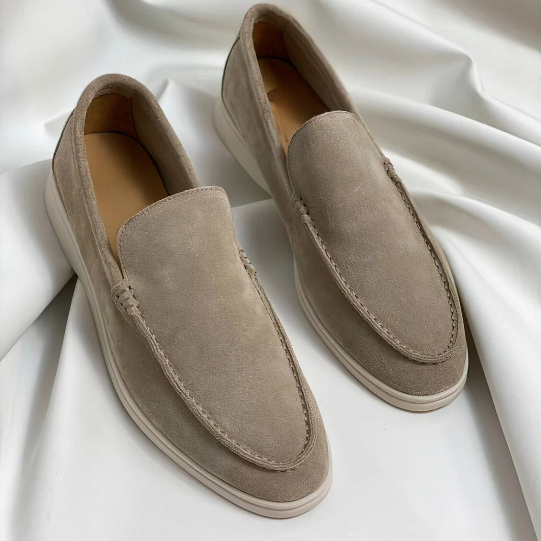 Loafers Slip-On Suede Sheepskin Insole