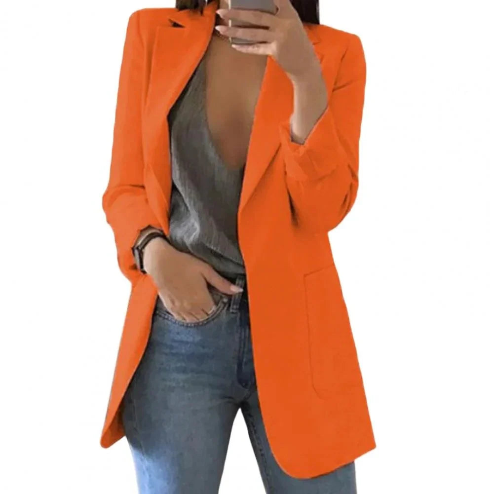 Long Blazer Tailored Longline Open Front