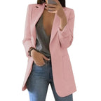 Long Blazer Tailored Longline Open Front