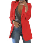 Long Blazer Tailored Longline Open Front