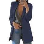 Long Blazer Tailored Longline Open Front