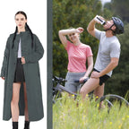 Long Raincoat Four-Layer Waterproof Breathable & Packable