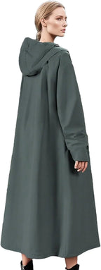 Long Raincoat Four-Layer Waterproof Breathable & Packable