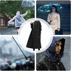 Long Raincoat Four-Layer Waterproof Breathable & Packable