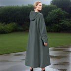 Long Raincoat Four-Layer Waterproof Breathable & Packable