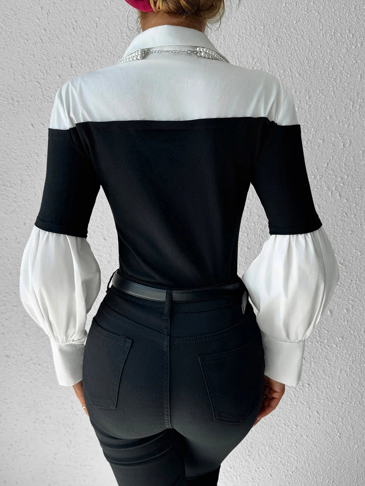 Long Sleeve Polo Shirt Breathable Cotton-Poly Structured Collar & Contrast Trim