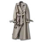 Long Trench Coat Adjustable Waist & Cuffs Tailored Minimal Design