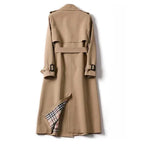 Long Trench Coat Adjustable Waist & Cuffs Tailored Minimal Design