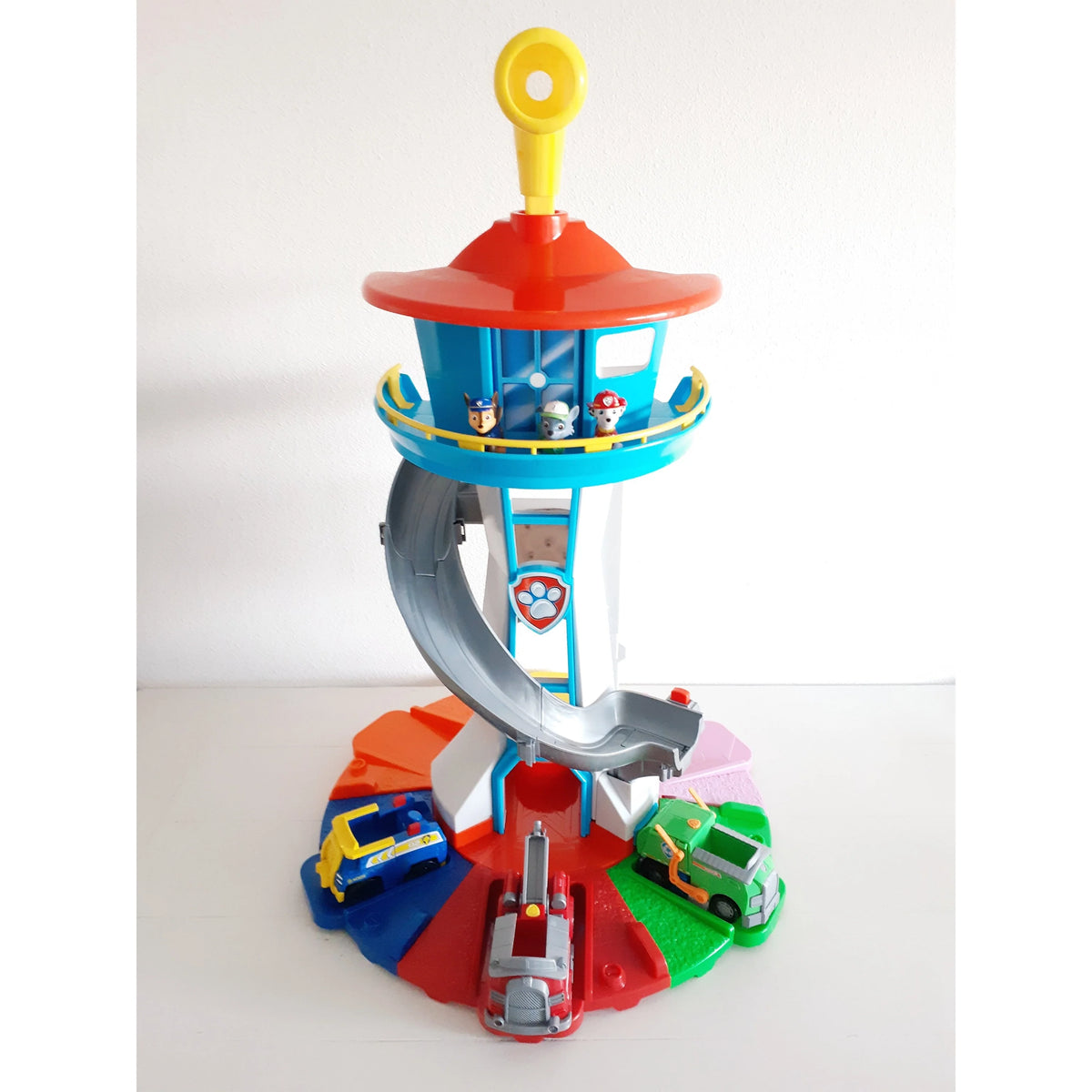 Lookout Tower Playset Spiral Slide Vehicles & Parking Base