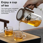 Loose-Leaf Teapot Borosilicate Glass Removable Fine Mesh Infuser