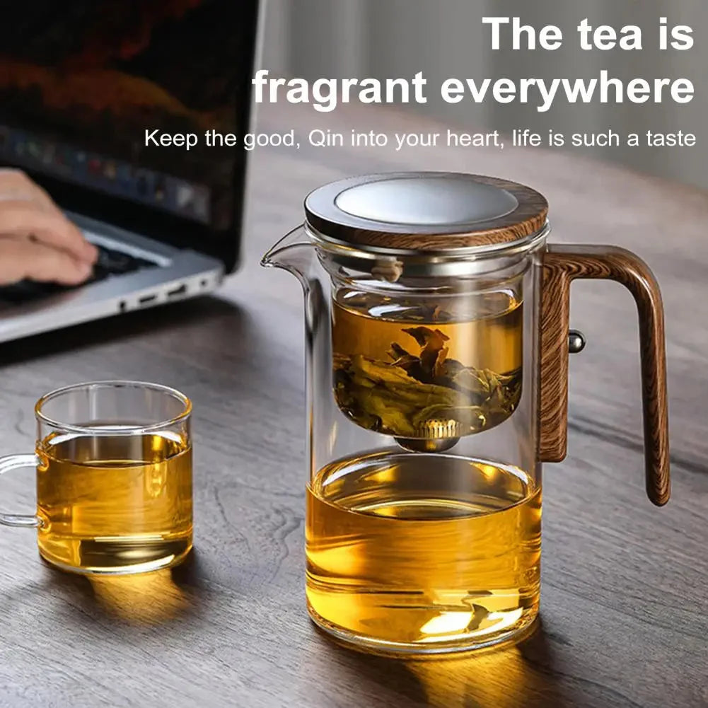 Loose-Leaf Teapot Borosilicate Glass Removable Fine Mesh Infuser