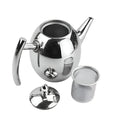Loose Leaf Teapot Stainless Steel Built-In Strainer 33 Oz