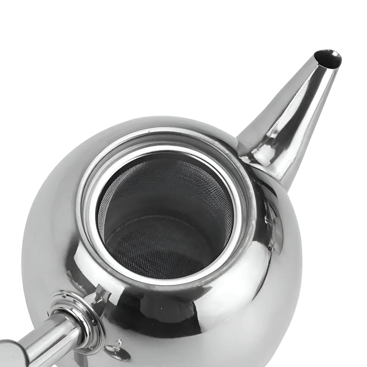 Loose Leaf Teapot Stainless Steel Built-In Strainer 33 Oz
