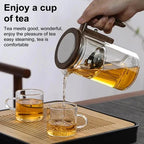 Loose-Leaf Teapot Water-Separation Infuser Precision Spout